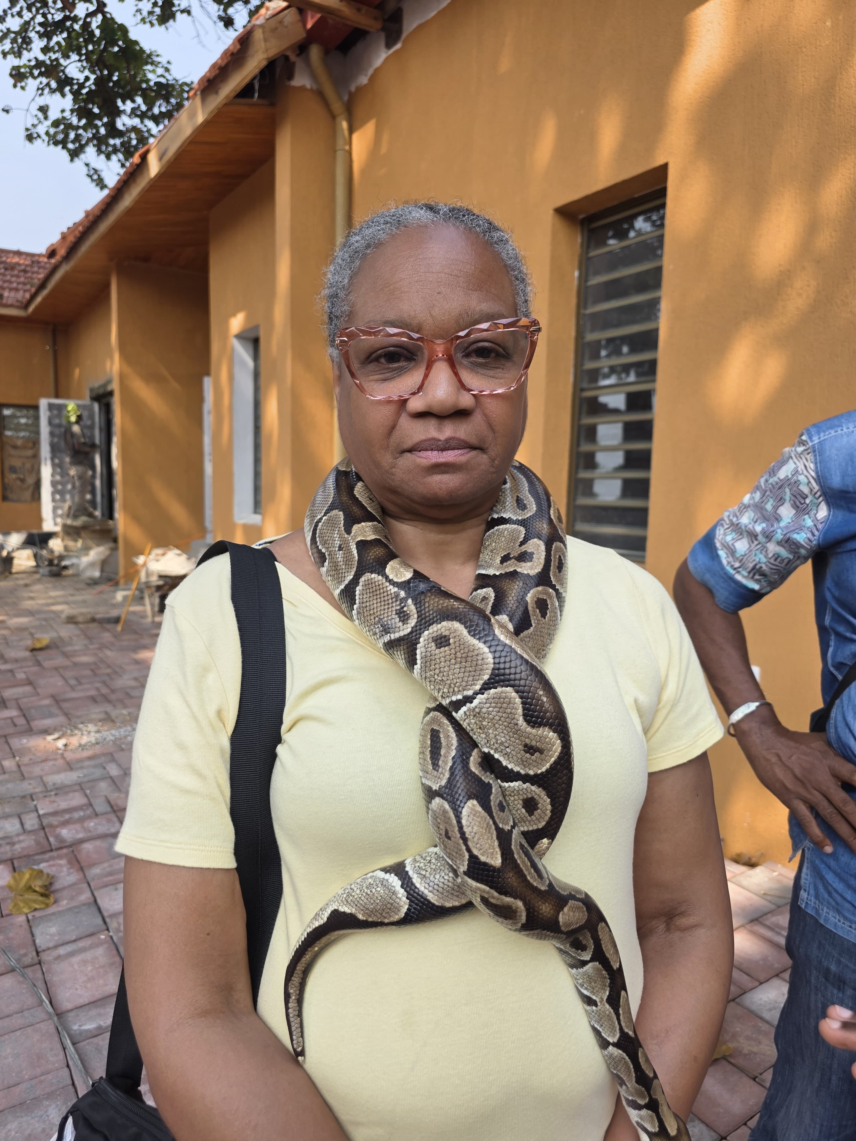 Python Temple — priestly encounter with royal python